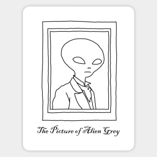 The Picture of Alien Grey Magnet